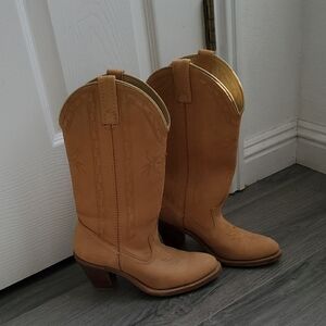 ACME Tan Heeled Boots